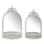 Set Of Two Rococo Wall Mirrors With Shelf, thumbnail 2 of 6