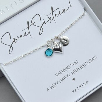 Sterling Silver 16th Birthday Bracelet, 2 of 6