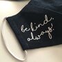 'Be Kind' Hand Printed Silk Lined Linen Face Mask, thumbnail 7 of 12