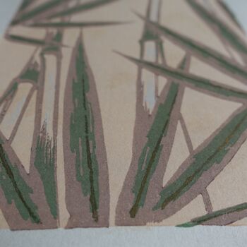 Delicate Peach Woodblock Print, 5 of 8