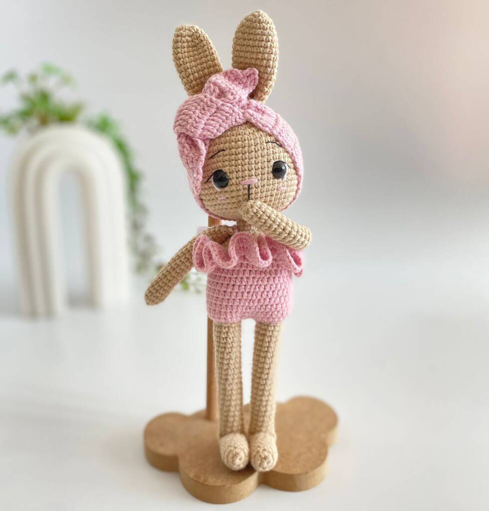 Handmade Crochet Bunny Toys For Kids, 1 of 12