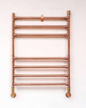 Copper Towel Radiator – Wall Mounted, 2 of 3