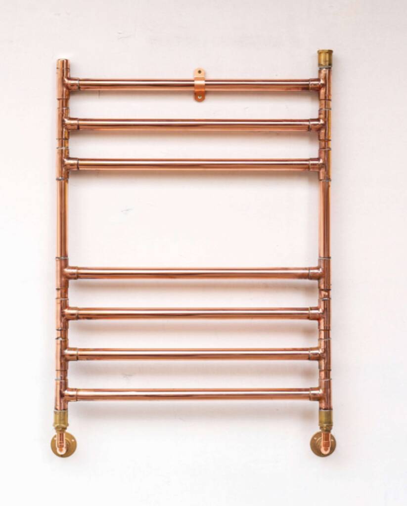 Copper Towel Radiator – Wall Mounted, 1 of 2