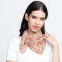 Chiffon Silk Neckerchief Crosshatch, thumbnail 3 of 7