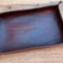 Personalised Rectangle Chocolate Brown Leather Tray, thumbnail 11 of 12