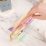 Clear Holographic Gold Zipper Pencil Case, thumbnail 2 of 5