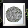 The Edinburgh Globe Hand Drawn Map Art, thumbnail 2 of 4