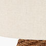 Brown Woven Seagrass Table Lamp, thumbnail 10 of 11