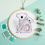 Koala Embroidery Kit, thumbnail 1 of 6