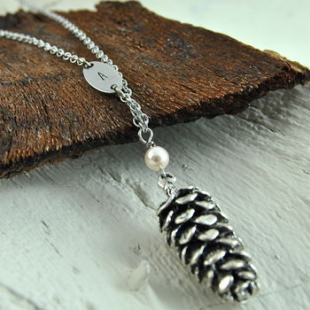 Personalised Pine Cone Necklace, 4 of 6