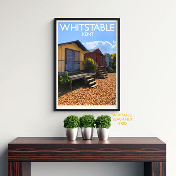 Personalised Whitstable Vintage Style Travel Poster, 9 of 9
