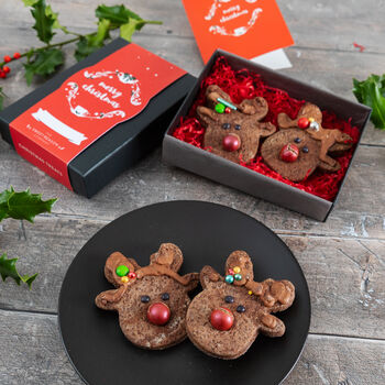 Luxury Rudolph Biscuits Gift Box, 7 of 9