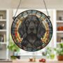 Cocker Spaniel Black Stained Glass Effect Suncatcher, thumbnail 4 of 5