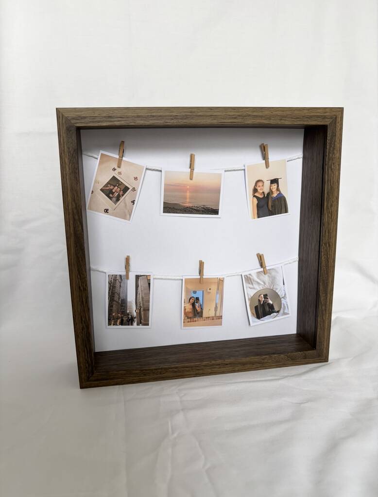 25cmx25cm Square Personalised Photo Frame Add Your Custom Image, 1 of 5