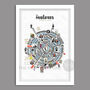 Magpies Wheel Of Fame Football Poster Print, thumbnail 6 of 7