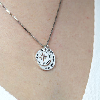 Follow Your Dreams Compass Necklace, 4 of 5