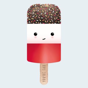Ice Lolly And Ice Cream Children's Nursery Foil Print, 4 of 9
