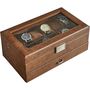 Watch Box 12 Slots Watches Display Case With Drawer, thumbnail 6 of 7