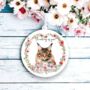 Personalised Maine Coon Floral Keepsake Gift, thumbnail 1 of 2