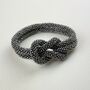 Fair Trade Handmade Glass Bead Knot Tube Bracelet, thumbnail 4 of 12