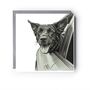 Driving Dog – Hand Drawn Fun Greeting Card Illustration, thumbnail 2 of 6