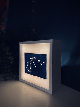 Personalised Star Sign Constellation LED Lamp, 7 of 7
