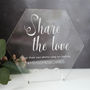 Wedding Social Media Sign In Hexagon Shape, thumbnail 4 of 6