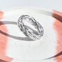 Sterling Silver Interwoven Wire Ring, thumbnail 1 of 10