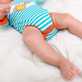 Organic Cotton Baby Bodysuit With Rainbow Print, 2 of 3