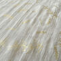 Holly Leaves Christmas Table Runner, Cream And Gold Muslin, thumbnail 5 of 8