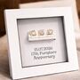 Personalised 17th Furniture Anniversary Love Sofa Frame Gift, thumbnail 1 of 6