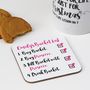 Personalised Prosecco Bucket List Coaster, thumbnail 2 of 3