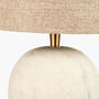 Coastal Sandstone Table Lamp With Cream Shade, thumbnail 6 of 8