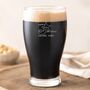 50th Birthday Gift Shooting Star Engraved Pint Glass, thumbnail 1 of 11