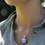 Handmade Silver Fused Glass Pendant Necklace, thumbnail 8 of 12