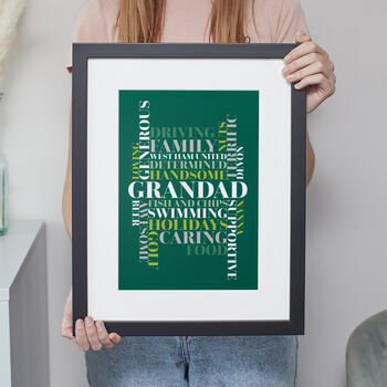 Personalised Word Art Print 'Use Any Words', 5 of 8