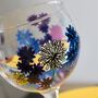 Wildflower Hand Painted Gin Glass, thumbnail 4 of 8