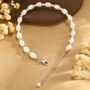 Freshwater Pearl Beaded Bracelet In Sterling Silver, thumbnail 4 of 12