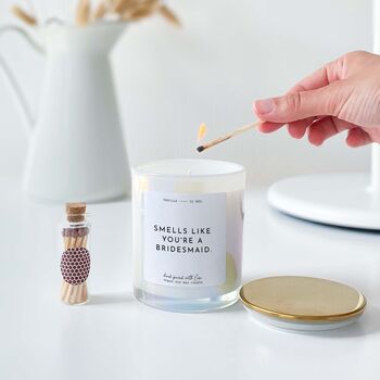 You're A Bridesmaid Scented Candle – Proposal Gift, 10 of 10