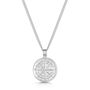 Compass Men's Necklace 925 Solid Silver, thumbnail 1 of 8