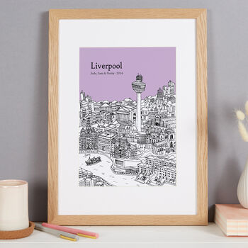 Personalised Liverpool Print, 7 of 10