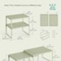 Spice Rack Set Cupboard Organiser Stackable Shelves, thumbnail 2 of 6