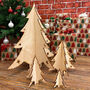 Plywood Christmas Table Decoration Slotted Tree Set, thumbnail 1 of 4