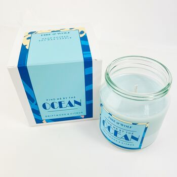 Find Me By The Ocean | Driftwood And Citrus Candle, 4 of 6