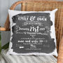 Typographic Story Of Us Cushion, thumbnail 2 of 2