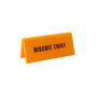 Yellow 'Biscuit Thief' Yellow Desk Sign, thumbnail 1 of 2