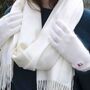 Personalised Womens Cashmere Wool Winter Gloves Gift, thumbnail 5 of 10