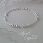 Crystal April Birthstone Bracelet, thumbnail 6 of 6
