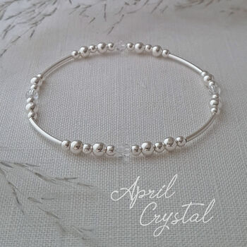 Crystal April Birthstone Bracelet, 6 of 6