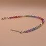 Rainbow S Crystal Bracelet, thumbnail 2 of 8